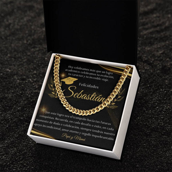 Eslabones de Orgullo: Un Regalo de Amor y Futuro para el Graduado Jewelry/CubanLink 