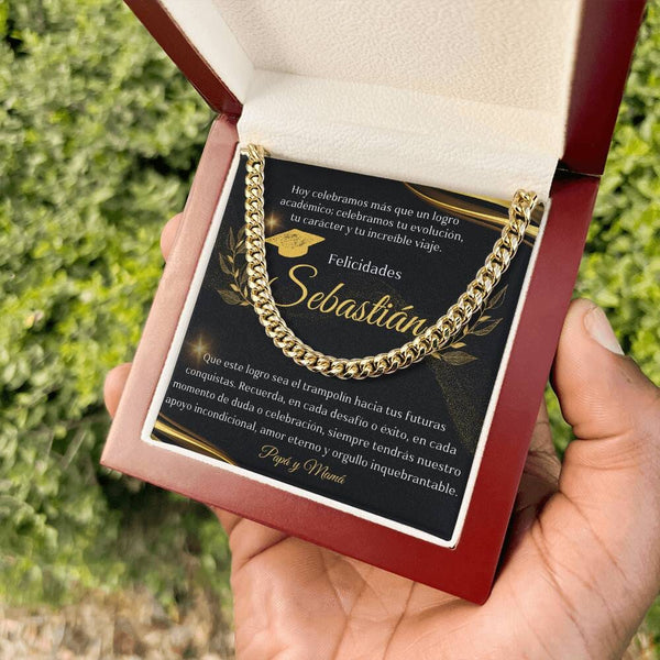 Eslabones de Orgullo: Un Regalo de Amor y Futuro para el Graduado Jewelry/CubanLink ShineOn Fulfillment <p>Acabado en Oro Amarillo de 14 quilates</p> Luxury Box 