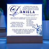 Espejo del Alma: La Esencia de Daniela - Placa de Acrílico con Luz LED Acrylic/Square ShineOn Fulfillment 