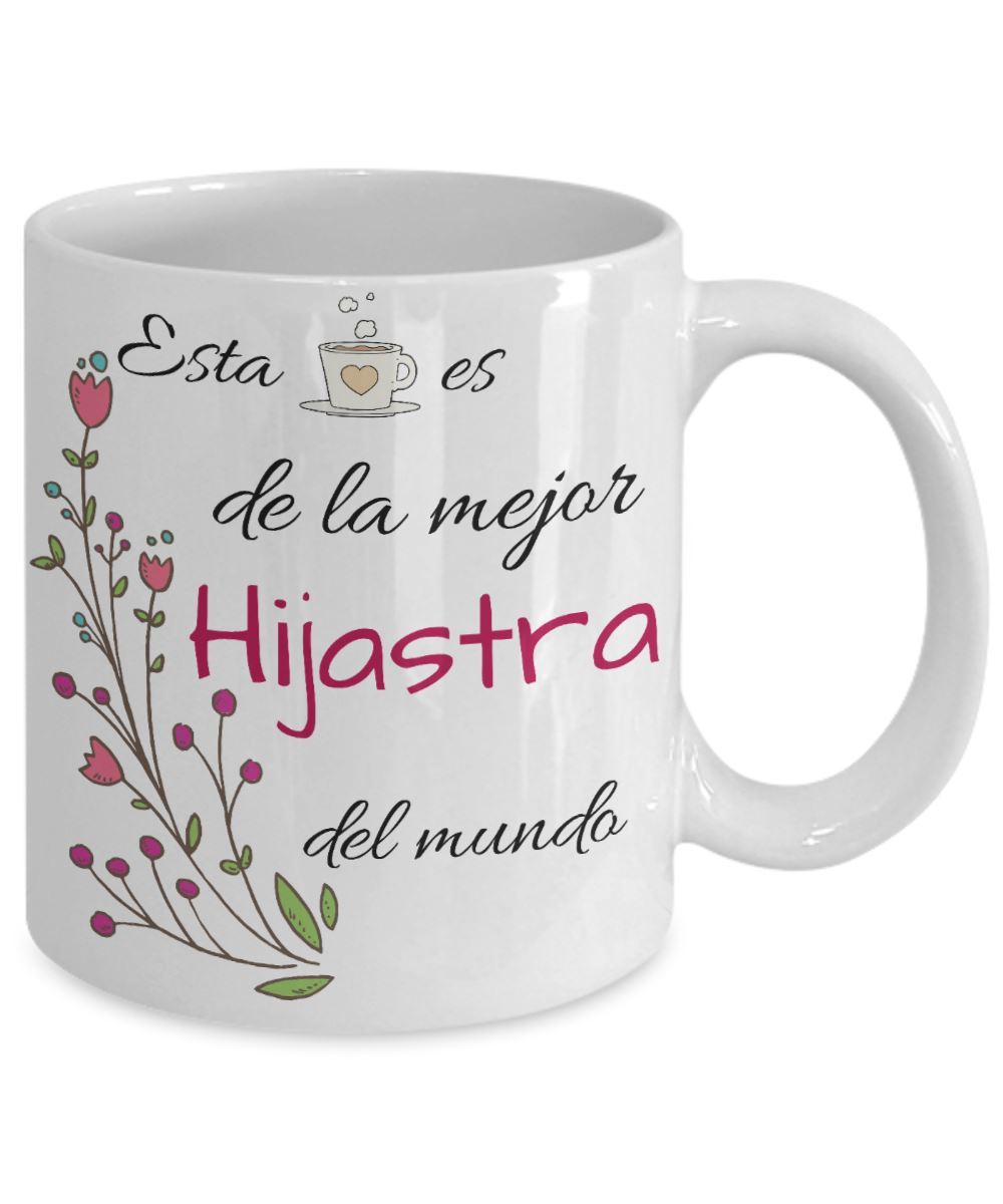 Esta taza es de la mejor HIJASTRA del mundo! Coffee Mug Regalos.Gifts 