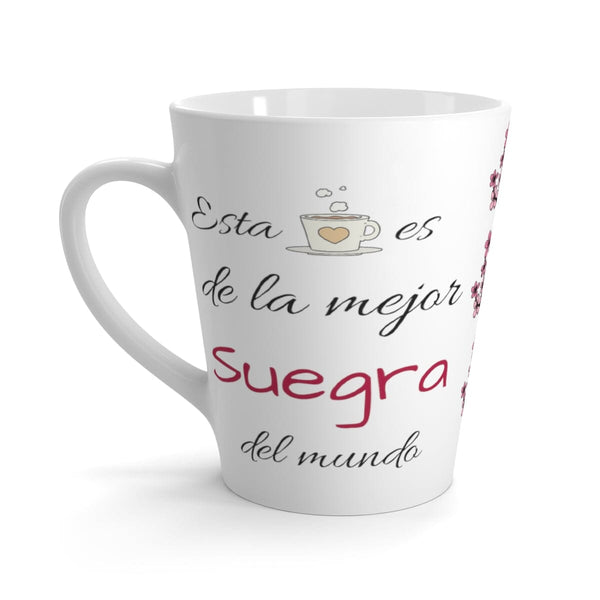 Esta taza es de la mejor SUEGRA del mundo! - Taza para café latte - 12 onzas - NUEVO!!! Mug Printify 12oz 