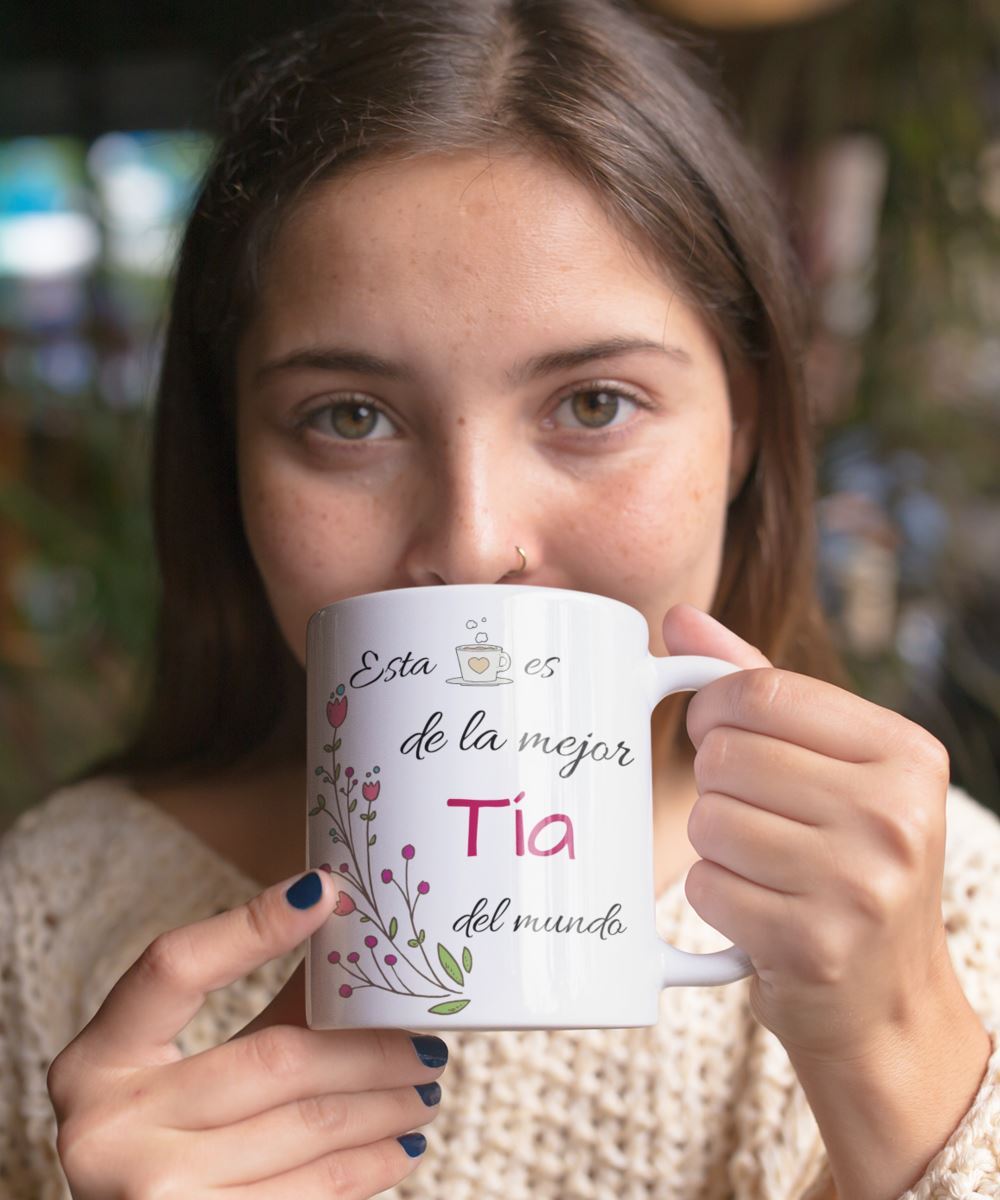Esta taza es de la mejor Tía del mundo! Coffee Mug Regalos.Gifts 