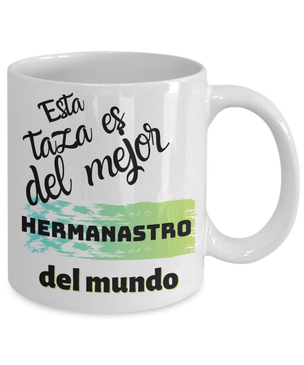 Esta taza es del mejor HERMANASTRO del mundo! Coffee Mug Regalos.Gifts 