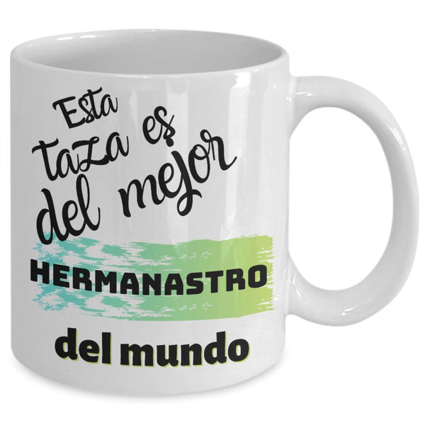 Esta taza es del mejor HERMANASTRO del mundo! Coffee Mug Regalos.Gifts 