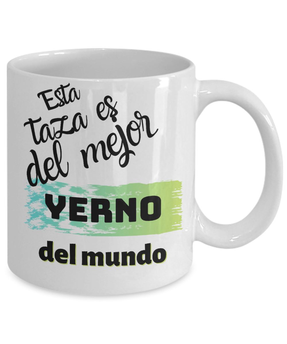 Esta taza es del mejor YERNO del mundo! Coffee Mug Regalos.Gifts 