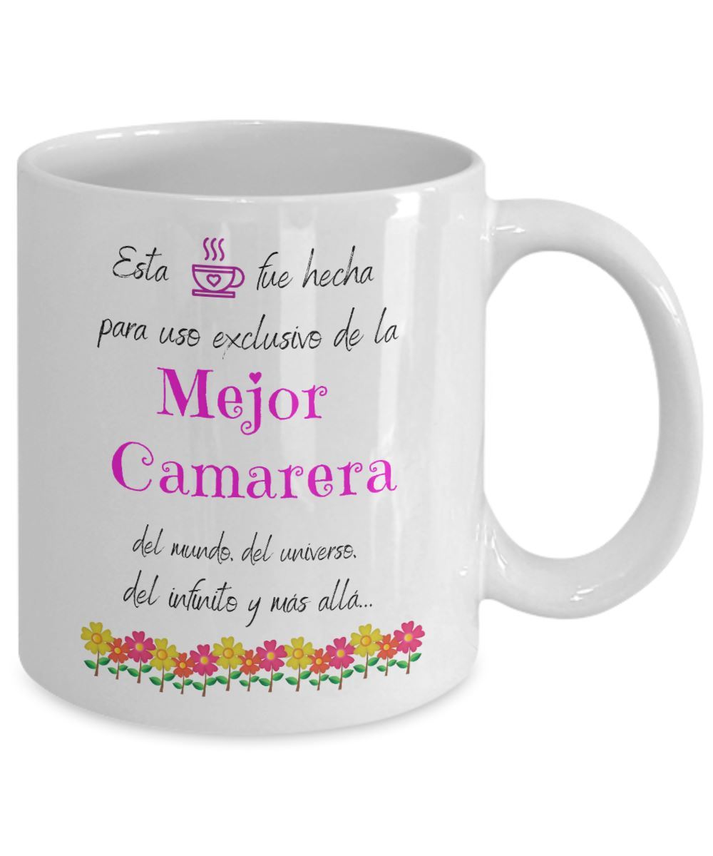 Esta taza fue hecha para uso exclusivo de la Mejor CAMARERA del mundo...! Coffee Mug Regalos.Gifts 