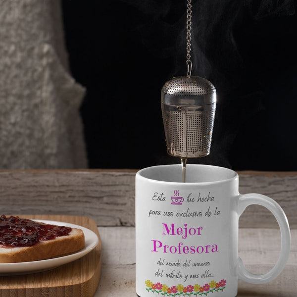 Esta taza fue hecha para uso exclusivo de la Mejor PROFESORA del mundo...! Coffee Mug Regalos.Gifts 