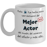 Esta taza fue hecha para uso exclusivo del Mejor ACTOR del mundo...! Coffee Mug Regalos.Gifts 