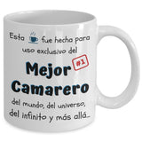 Esta taza fue hecha para uso exclusivo del Mejor CAMARERO del mundo...! Coffee Mug Regalos.Gifts 