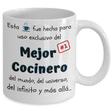 Esta taza fue hecha para uso exclusivo del Mejor COCINERO del mundo...! Coffee Mug Regalos.Gifts 