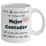 Esta taza fue hecha para uso exclusivo del Mejor CONTADOR del mundo...! Coffee Mug Regalos.Gifts 