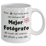 Esta taza fue hecha para uso exclusivo del Mejor FOTÓGRAFO del mundo...! Coffee Mug Regalos.Gifts 