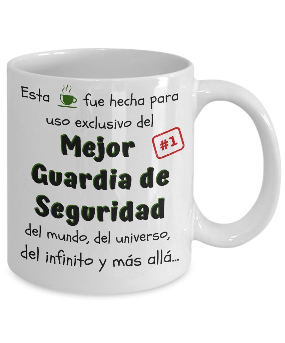 Esta taza fue hecha para uso exclusivo del Mejor GUARDIA DE SEGURIDAD del mundo...! Coffee Mug Regalos.Gifts 
