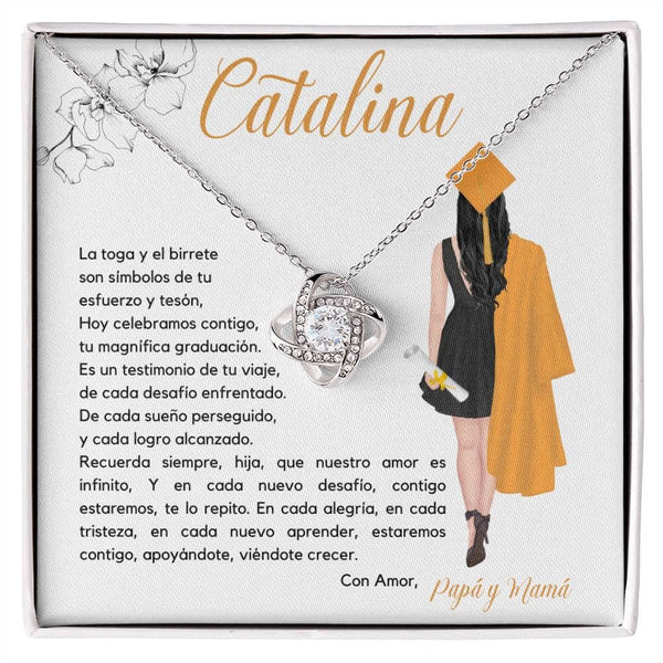 Eternamente Contigo: Un Nudo de Amor para Celebrar Tu Graduación Jewelry/LoveKnot 