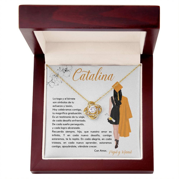 Eternamente Contigo: Un Nudo de Amor para Celebrar Tu Graduación Jewelry/LoveKnot 