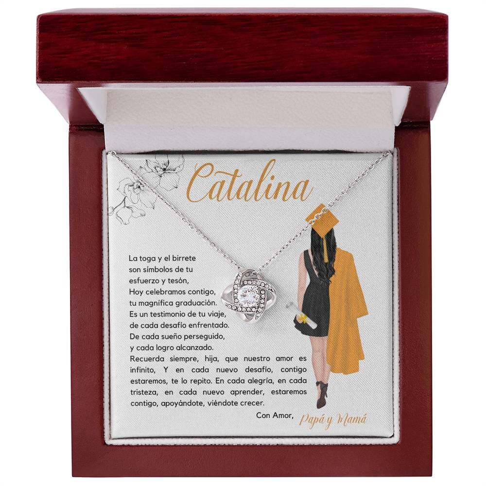 Eternamente Contigo: Un Nudo de Amor para Celebrar Tu Graduación Jewelry/LoveKnot 