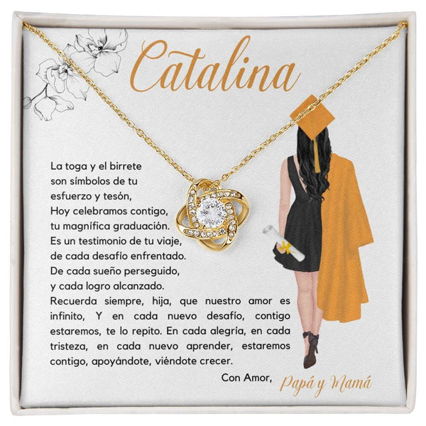 Eternamente Contigo: Un Nudo de Amor para Celebrar Tu Graduación Jewelry/LoveKnot 