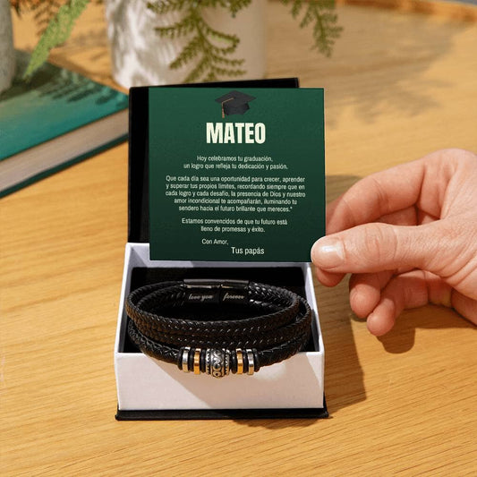 Eternizando Momentos: Un Legado de Amor y Orgullo para la Graduación de Tu Hijo Jewelry/bracelet Two Tone Box 