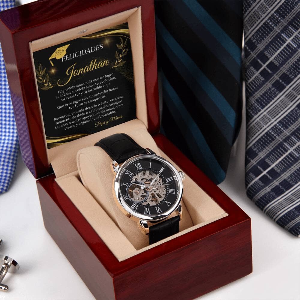 Eterno Orgullo en Tiempo Presente: Un Reloj para Celebrar Tu Viaje Jewelry/Watch ShineOn Fulfillment 
