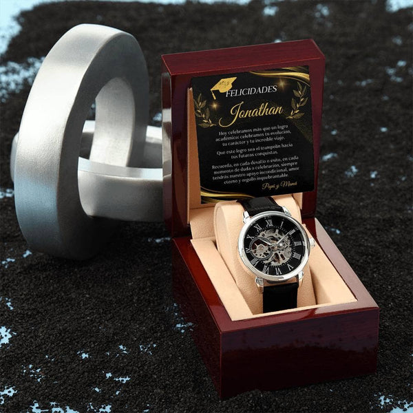 (Para ÉL) Eterno Orgullo en Tiempo Presente: Un Reloj para Celebrar Tu Viaje Jewelry/Watch 