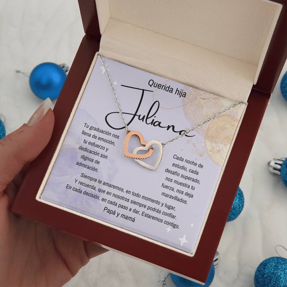 (Para Ella) Eterno Vínculo: Collar de Corazones para una Graduación Inolvidable Jewelry/InterlockingHearts 