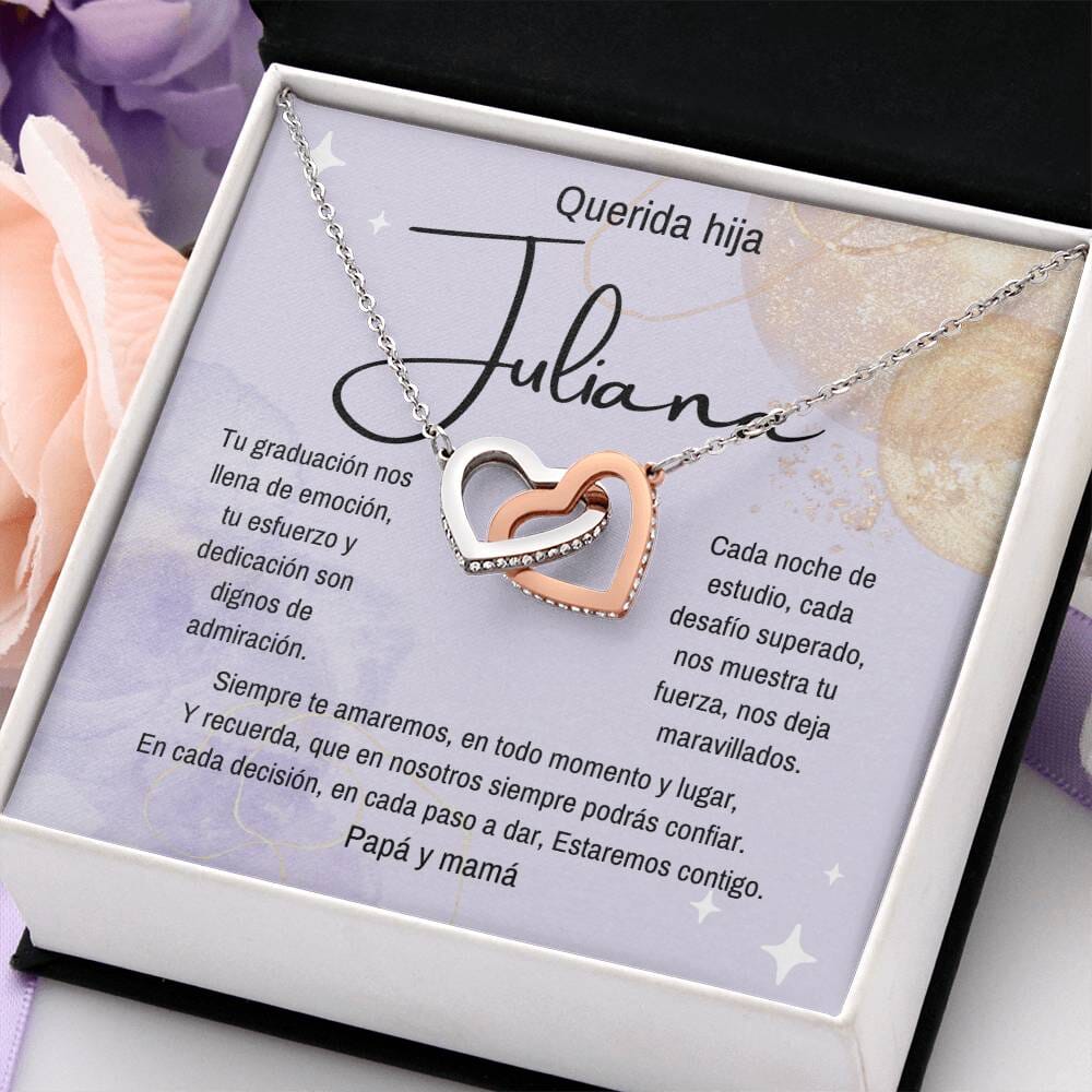(Para Ella) Eterno Vínculo: Collar de Corazones para una Graduación Inolvidable Jewelry/InterlockingHearts 