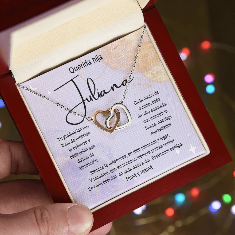 (Para Ella) Eterno Vínculo: Collar de Corazones para una Graduación Inolvidable Jewelry/InterlockingHearts 