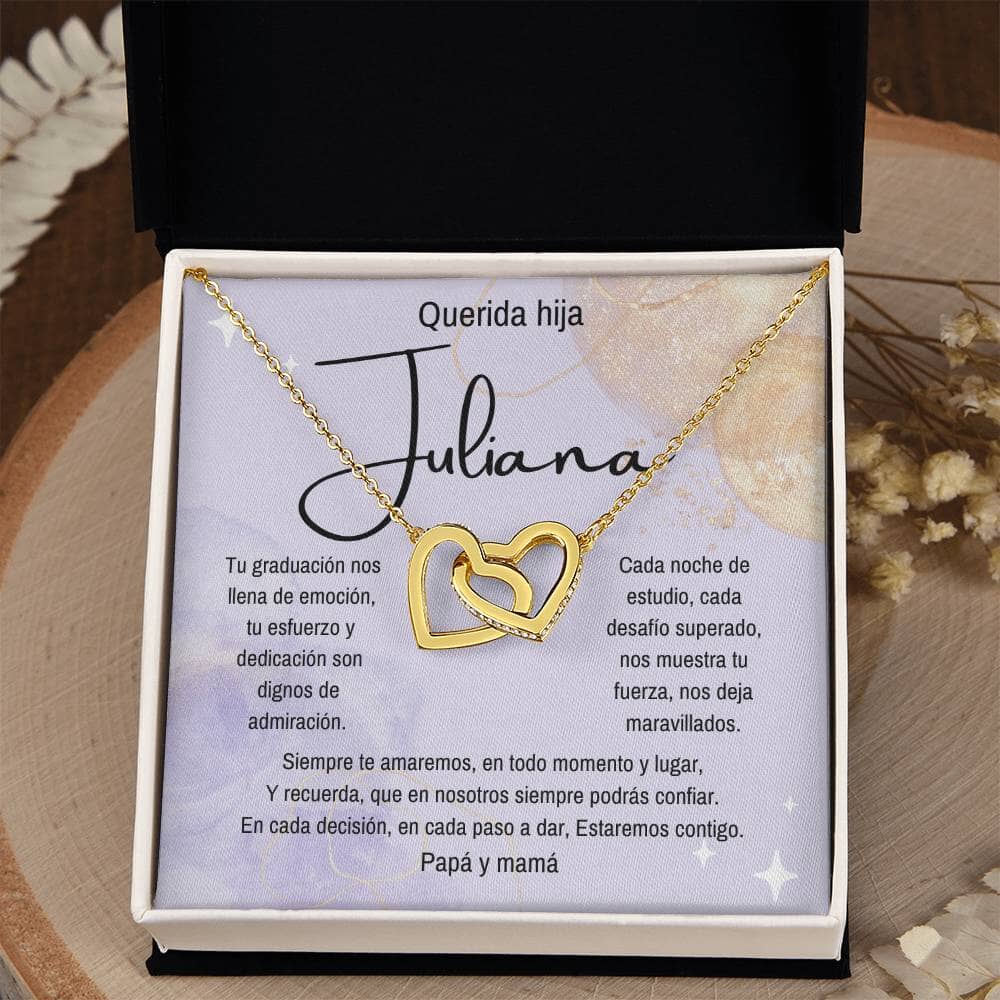 (Para Ella) Eterno Vínculo: Collar de Corazones para una Graduación Inolvidable Jewelry/InterlockingHearts 