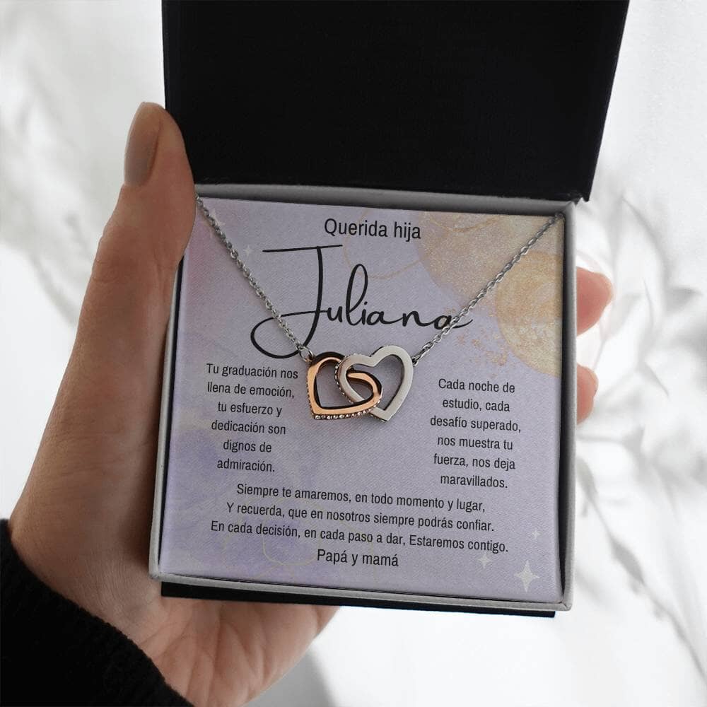 (Para Ella) Eterno Vínculo: Collar de Corazones para una Graduación Inolvidable Jewelry/InterlockingHearts 