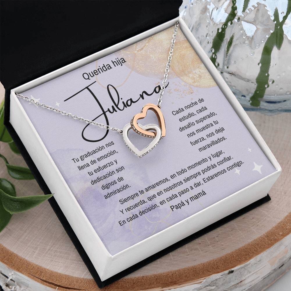 (Para Ella) Eterno Vínculo: Collar de Corazones para una Graduación Inolvidable Jewelry/InterlockingHearts 