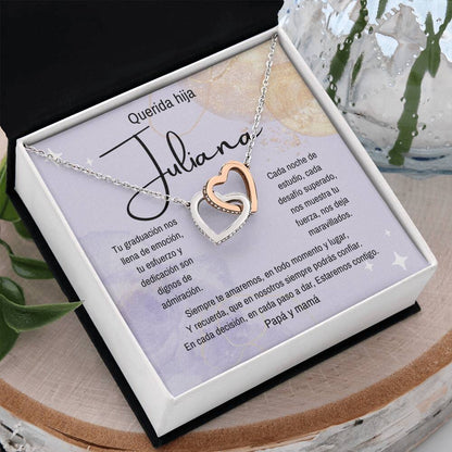 (Para Ella) Eterno Vínculo: Collar de Corazones para una Graduación Inolvidable Jewelry/InterlockingHearts 
