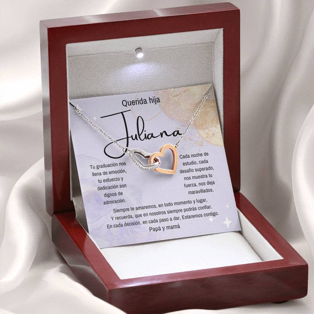 (Para Ella) Eterno Vínculo: Collar de Corazones para una Graduación Inolvidable Jewelry/InterlockingHearts 