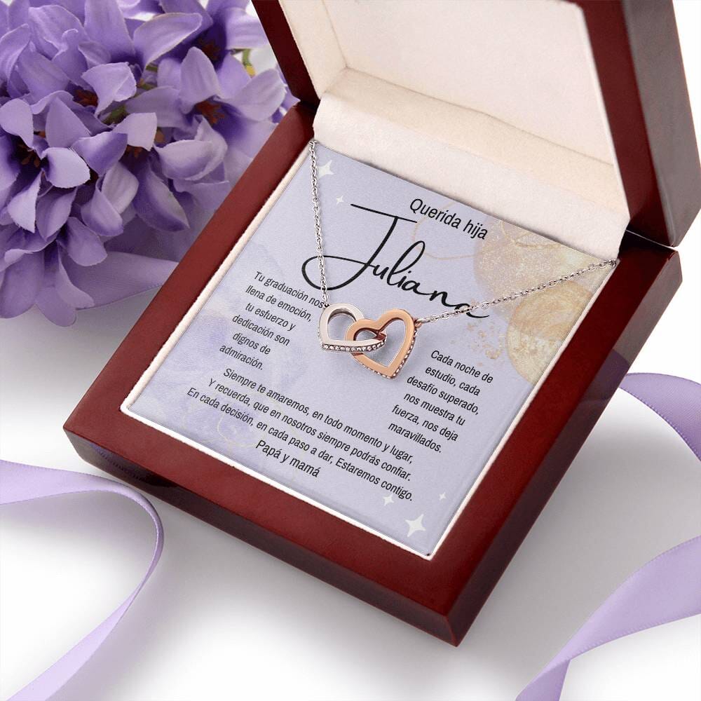 (Para Ella) Eterno Vínculo: Collar de Corazones para una Graduación Inolvidable Jewelry/InterlockingHearts 