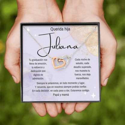 (Para Ella) Eterno Vínculo: Collar de Corazones para una Graduación Inolvidable Jewelry/InterlockingHearts 