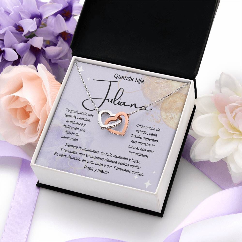 (Para Ella) Eterno Vínculo: Collar de Corazones para una Graduación Inolvidable Jewelry/InterlockingHearts 
