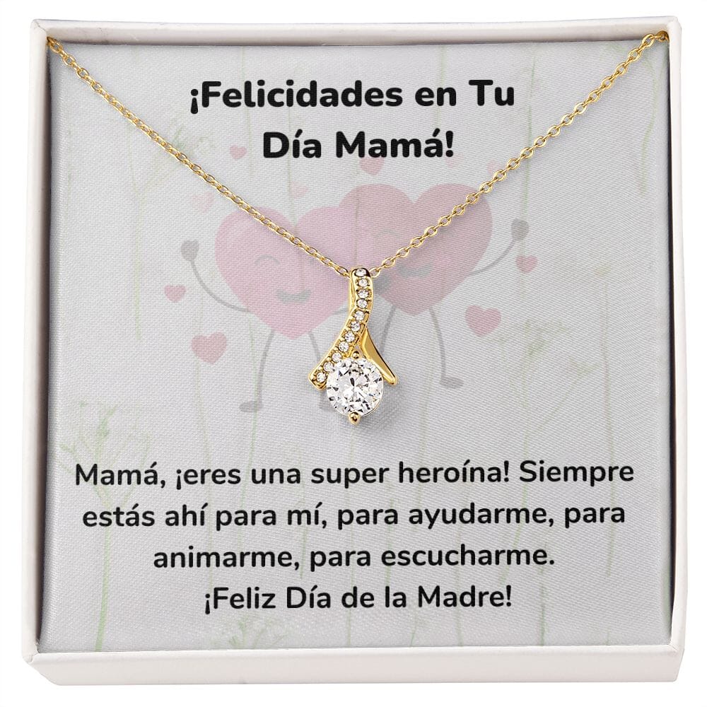 ¡Felicidades en Tu Día Mamá! Collar Belleza Seductora (Alluring Beauty) Para Mamá Jewelry/AlluringBeauty Acabado en Oro Amarillo de 18 quilates Standard Box 