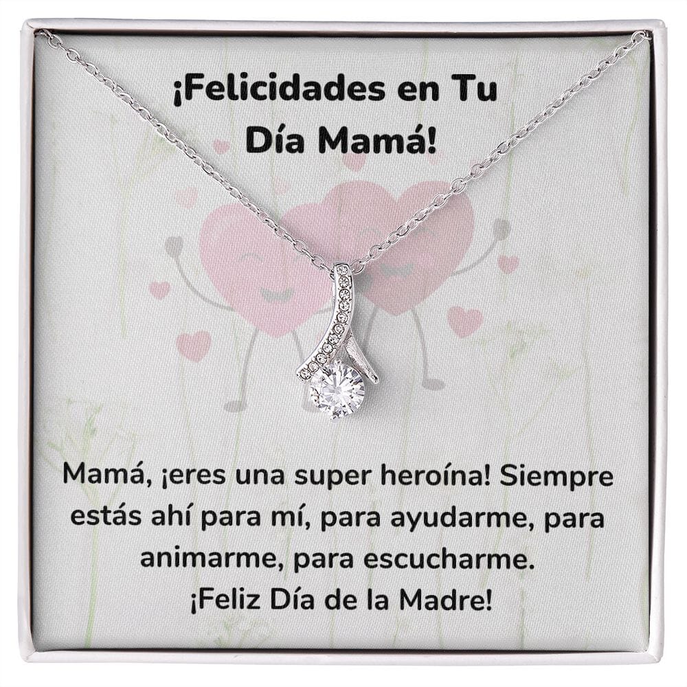 ¡Felicidades en Tu Día Mamá! Collar Belleza Seductora (Alluring Beauty) Para Mamá Jewelry/AlluringBeauty Acabado en oro blanco de 14 k Standard Box 