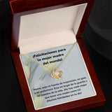 ¡Felicitaciones para la mejor madre del mundo! Collar Para Mamá Nudo de Amor (LoveKnot) Jewelry ShineOn Fulfillment 