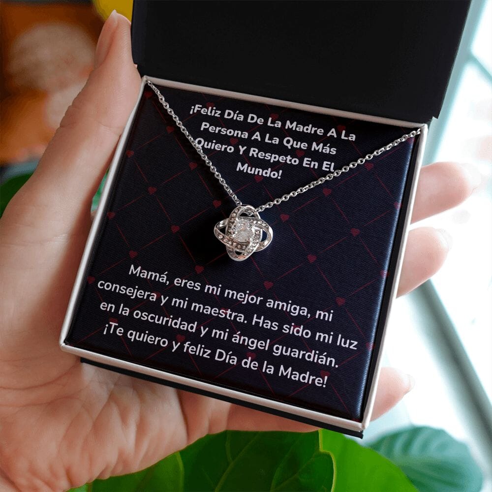 ¡Feliz Día De La Madre A La Persona A La Que Más Quiero Y Respeto En El Mundo! Collar Para Mamá Nudo de Amor (LoveKnot) Jewelry ShineOn Fulfillment 