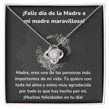 ¡Feliz día de la Madre a mi madre maravillosa! Collar Para Mamá Nudo de Amor (LoveKnot) Jewelry ShineOn Fulfillment Acabado en oro blanco de 14 k Cajita Estándar (GRATIS) 