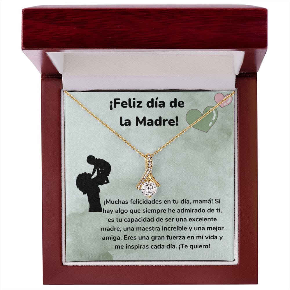 ¡Feliz día de la Madre! Collar Belleza Seductora (Alluring Beauty) Para Mamá Jewelry/AlluringBeauty Acabado en Oro Amarillo de 18 quilates Luxury Box 