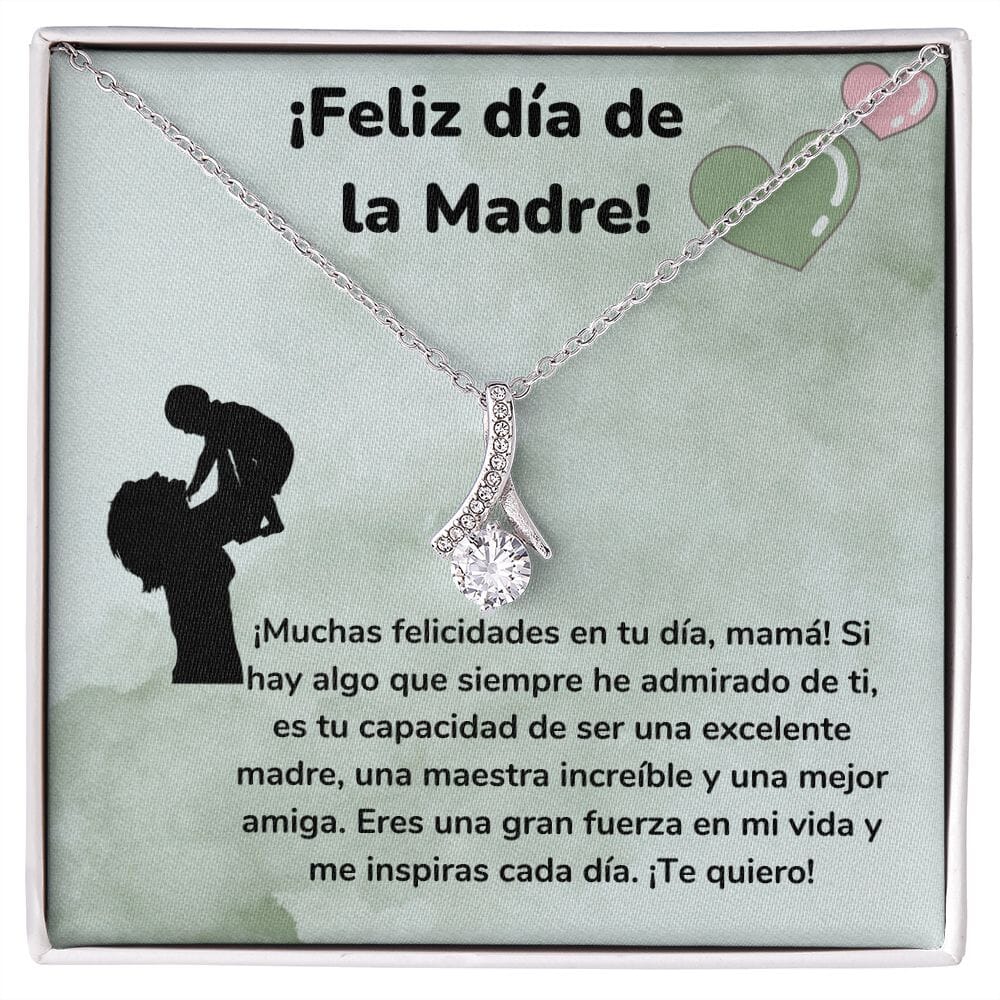 ¡Feliz día de la Madre! Collar Belleza Seductora (Alluring Beauty) Para Mamá Jewelry ShineOn Fulfillment Acabado en oro blanco de 14 k Standard Box 