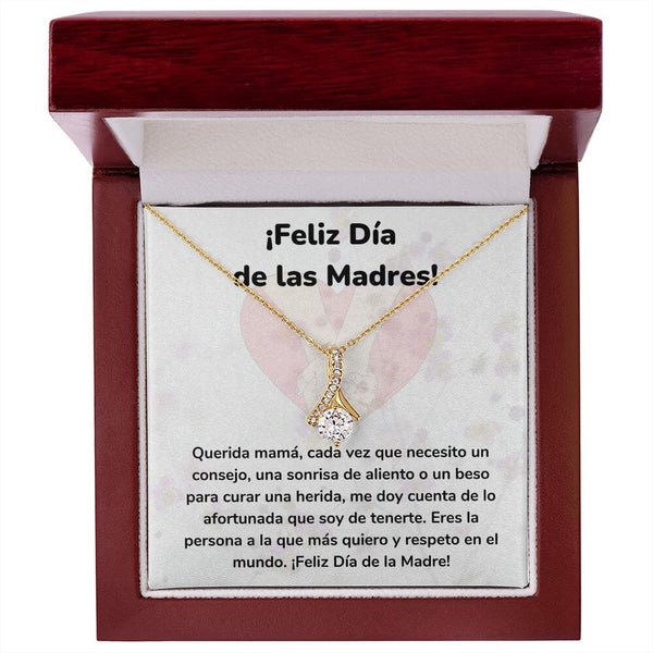 ¡Feliz Día de las Madres! Collar Belleza Seductora (Alluring Beauty) Para Mamá Jewelry/AlluringBeauty Acabado en Oro Amarillo de 18 quilates Luxury Box 