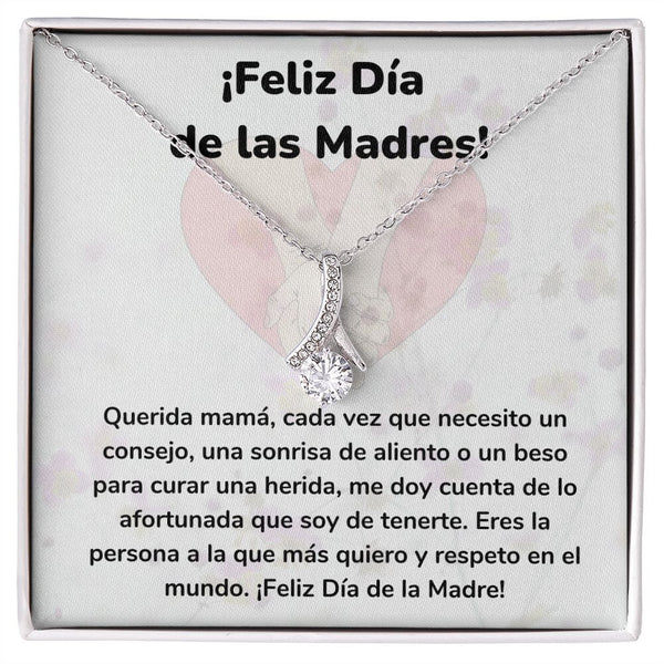 ¡Feliz Día de las Madres! Collar Belleza Seductora (Alluring Beauty) Para Mamá Jewelry ShineOn Fulfillment Acabado en oro blanco de 14 k Standard Box 