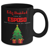 Feliz navidad para el Esposo más maravilloso del mundo. Coffee Mug Regalos.Gifts 