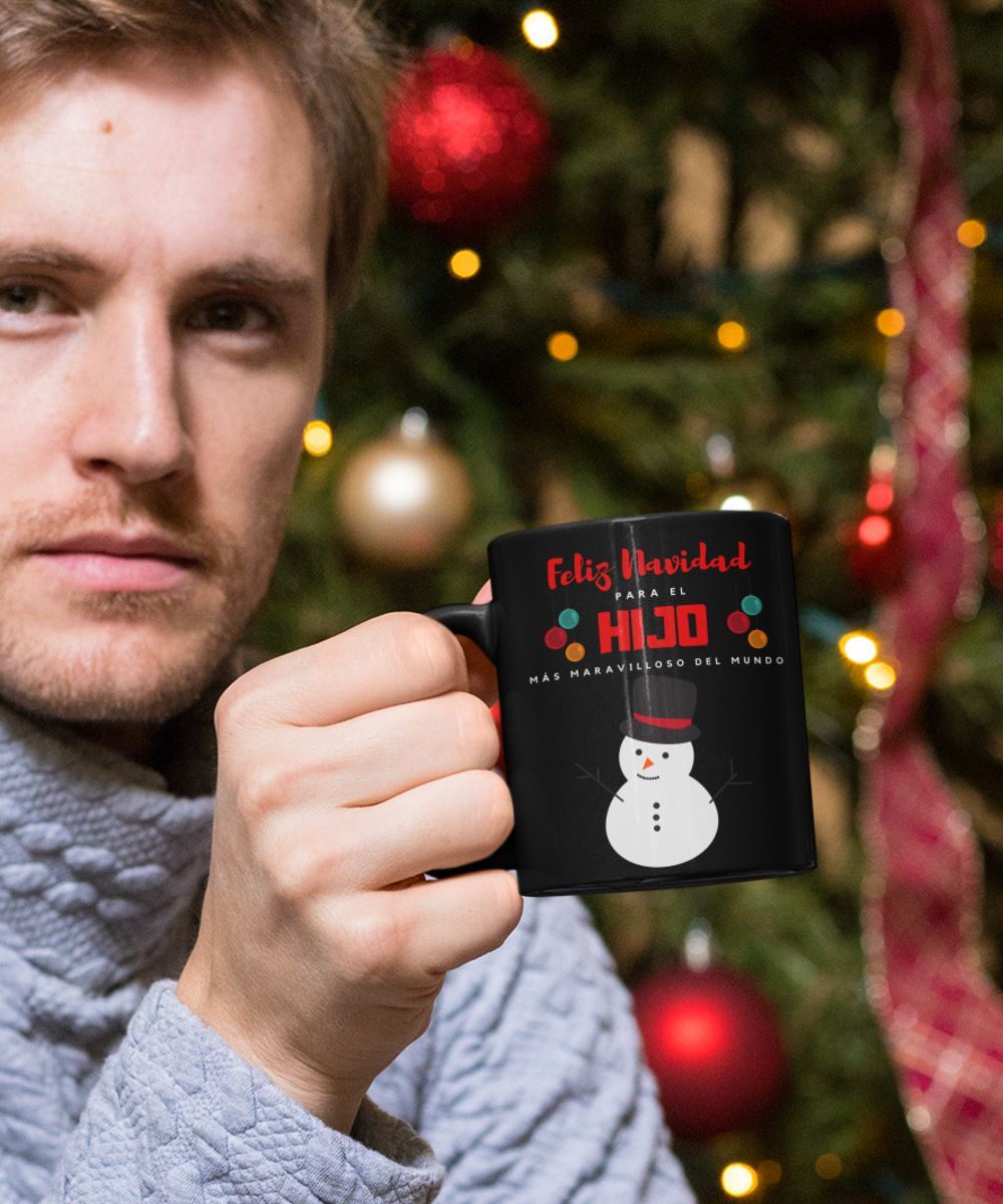 Feliz navidad para el Hijo más maravilloso del mundo. Coffee Mug Regalos.Gifts 