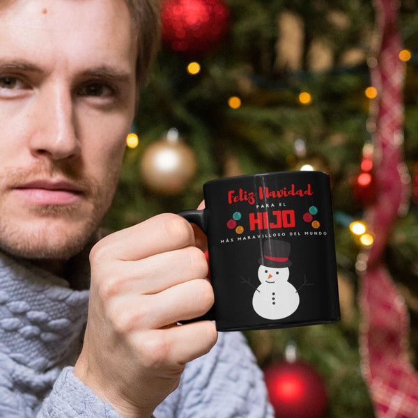 Feliz navidad para el Hijo más maravilloso del mundo. Coffee Mug Regalos.Gifts 