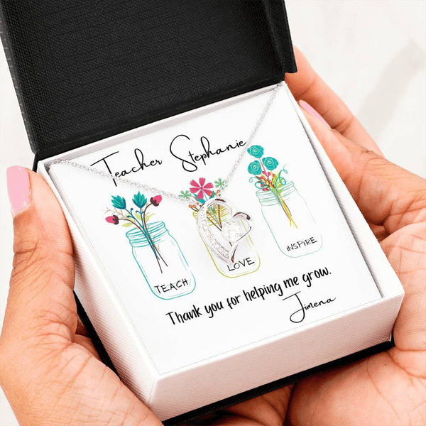For my teacher - Forever Love Necklace - Thank you for helping me grow. Jewelry/ForeverLove 