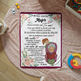 Frazada, Manta Abrazo de Abuela 💖 – Un Mensaje de Amor Eterno para Mi Nieta (Cobija) Jewelry 