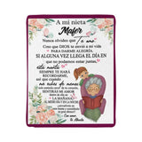 Frazada, Manta Abrazo de Abuela 💖 – Un Mensaje de Amor Eterno para Mi Nieta (Cobija) Jewelry 